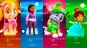 Мультики для Детей Щенячий Патруль Tiles Hop - СКАЙ, РОККИ И ДРУГИЕ