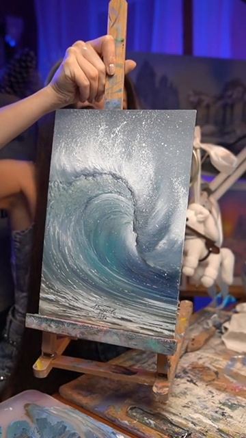 #картина #картинаморе #картинамаслом #волна #морскаяволна смотреть онлайн