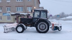 очистка дорог от снега 158 часть