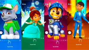 Мультики для Детей Щенячий Патруль Tiles Hop - РОККИ И ДРУГИЕ