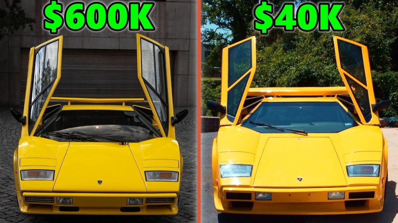 Lamborghini Countach Kit Car Replica Vs. Original Lamborghini Countach . Which Would YOU Choose
