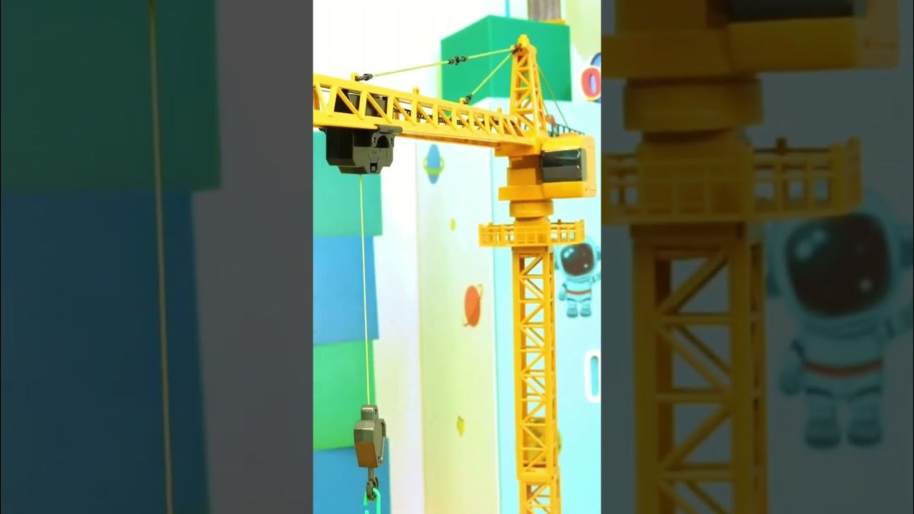 Кран упал от перенапряжения! 💥🏗️ #игрушки #интересно #длядетей смотреть онлайн