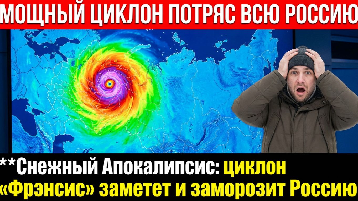 Снежный Апокалипсис циклон «Фрэнсис» заметет и заморозит Россию смотреть онлайн