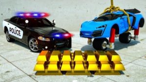 Поймай вора | Полицейская машина ПРОТИВ машины-вора | Мультик про полицейский грузовик