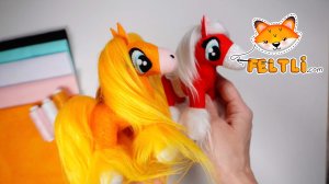 Лошадка из фетра — видео мастер-класс по пошиву объёмной текстильной игрушки / Меховая лошадка