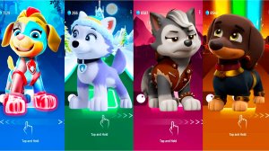Мультики для Детей Щенячий Патруль Tiles Hop