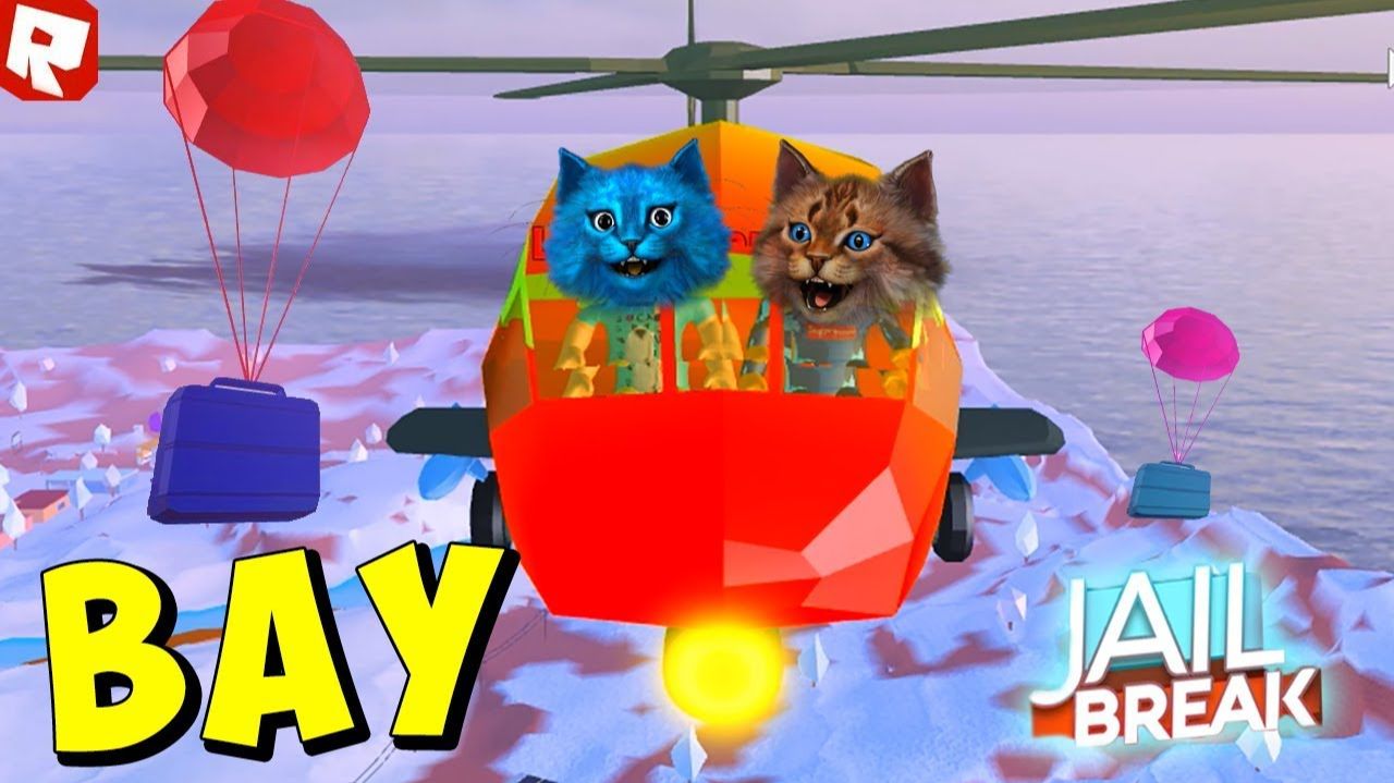 СИМУЛЯТОР ПОБЕГ ИЗ ТЮРЬМЫ В РОБЛОКС! ПРЫГАЕМ С ВОЕННОГО ВЕРТОЛЕТА Котенок Игроман