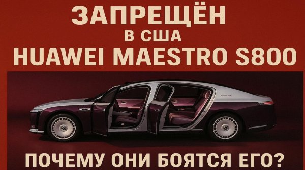 Huawei Maestro S800: китайский Rolls-Royce за $135 000 с автономностью L3 — почему США запретили?