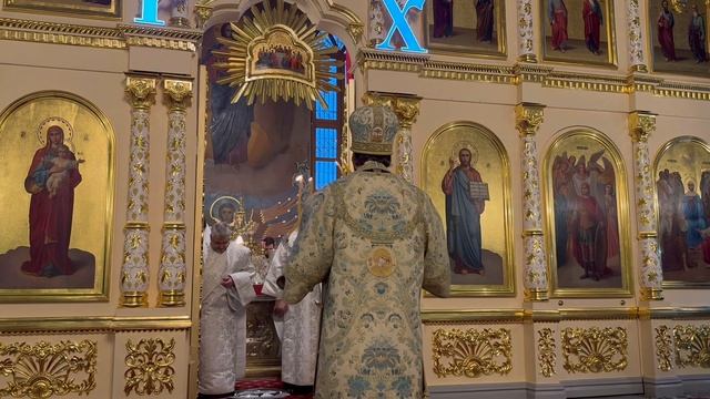 МИТРОПОЛИТ ИГНАТИЙ СОВЕРШИЛ БОЖЕСТВЕННУЮ ЛИТУРГИЮ В СВЯТО-ДУХОВСКОМ СОБОРЕ Г. САРАТОВА смотреть онлайн