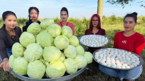 Как приготовить капусту со свежим яйцом по-деревенски. Кухня Азии