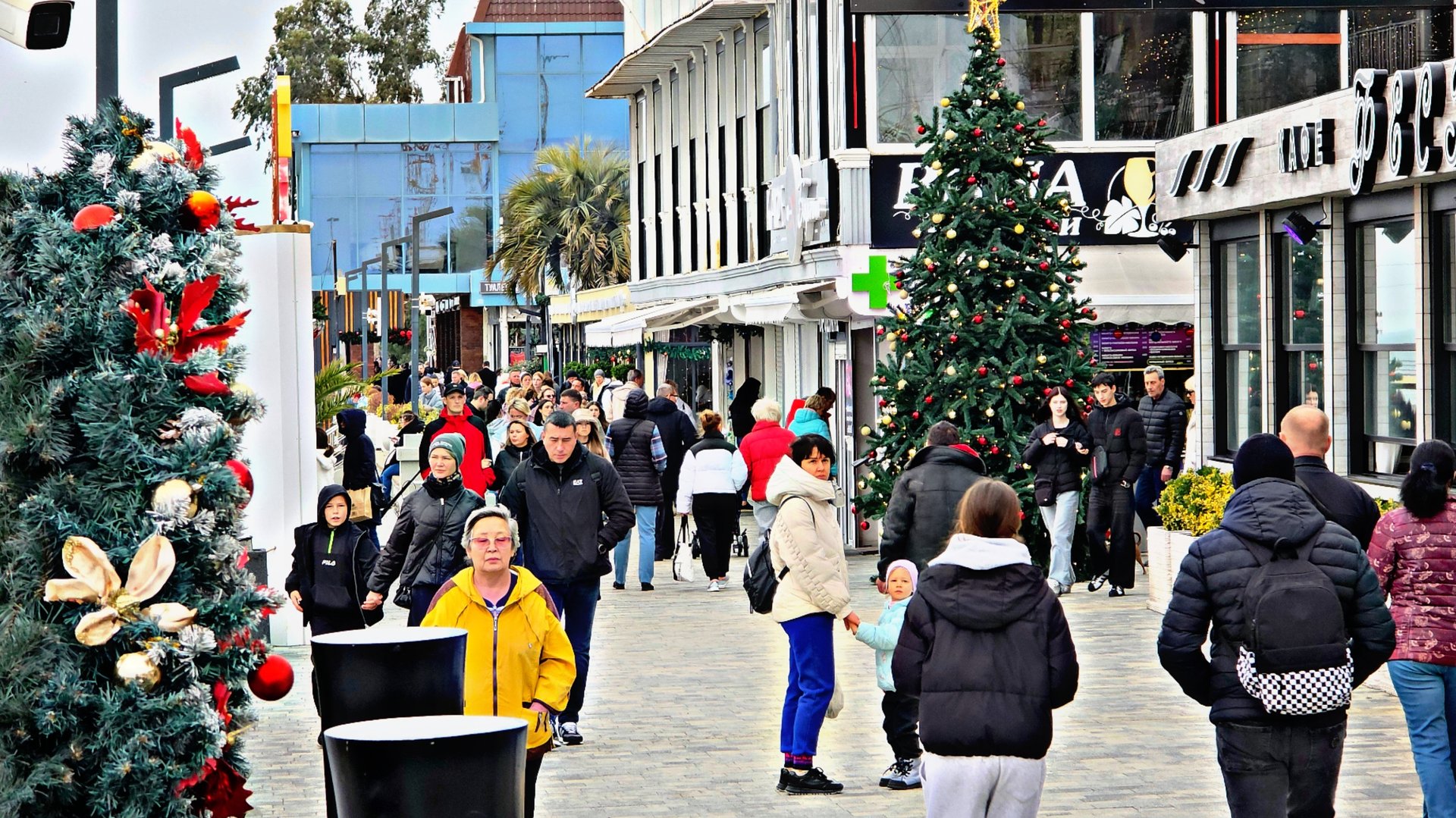 ✅️🎄8 ЯНВАРЯ В АДЛЕРЕ: +17°,НО ДУЕТ ВЕТЕР. НАБЕРЕЖНАЯ АДЛЕРА БИТКОМ. ЛУЧШИЕ ПЛЯЖИ,МЕСТА,СТОЛОВЫЕ