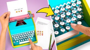 Делаем пишущую машинку из картона ⌨️ DIY  ✂️
