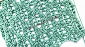 Красивый узор с ажурными листьями для вязания джемпера, топа, палантина ⭐️ Схема