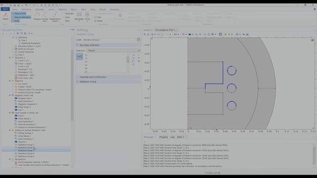 Modeling Radiative Heating In Coils