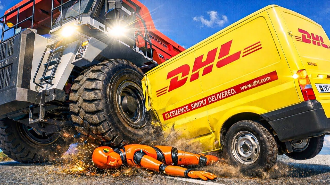 Аварии тяжелых грузовиков и легковых автомобилей 😱 | BeamNG.Drive|Бемиджи Драйв смотреть онлайн