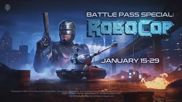 Спецвыпуск Боевого пропуска: Робокоп | World of Tanks 2026