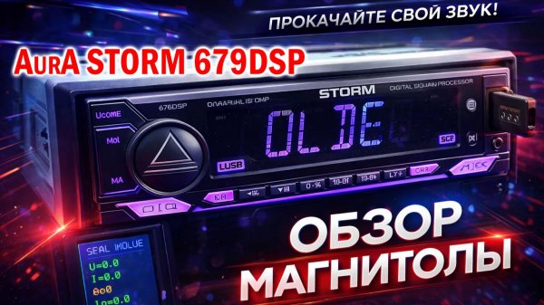 Функциональная магнитола за 4500 рублей с поддержкой современных технологий. AurA STORM 679DSP