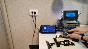 Работа адаптера Android магнитолы на платформе FYT в Nissan Almera N16 Luxury с монохромным дисплеем