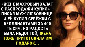 Жене дешёвый халат, а любовнице — БРИЛЛИАНТЫ решил муж. Но у жены уже созрел гениальный план...