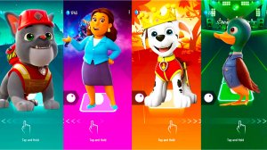 Мультики для Детей Щенячий Патруль Tiles Hop