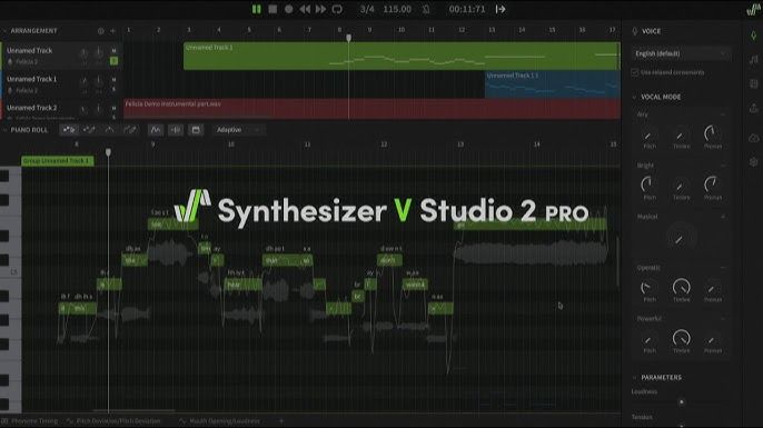 Synthesizer V Studio 2 Pro Создаем вокал из текста смотреть онлайн