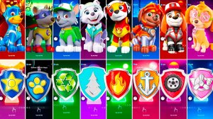 Мультики для Детей Щенячий Патруль Tiles Hop - Гонщик, Аполло, Рокки, Эверест, Маршалл, Зума