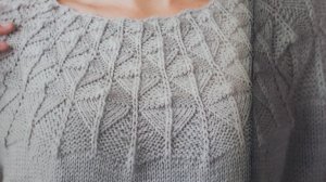 Свитер Модерн. Детали вывязывания кокетки.