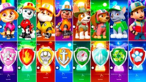 Мультики для Детей Щенячий Патруль Tiles Hop - СКАЙ, МАРШАЛЛ, КРЕПЫШ, ЗУМА, ТРАКЕР