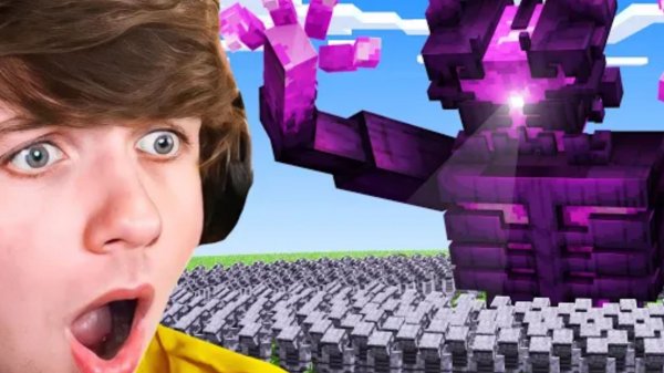 Mr.BEAST (МИСТЕР БИСТ) АРМИЯ США ПРОТИВ ЭНДЕРМЕНА В МАЙНКРАФТ ВИДЕО НА РУССКОМ, В МАЙНКРАФТЕ 100