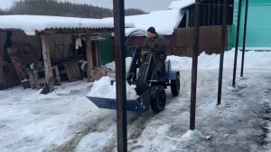 самодельный мини погрузчик