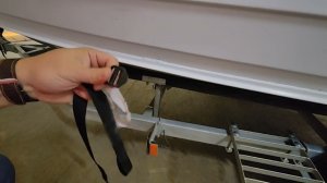 Скрытые петли на тенте с трещеткой