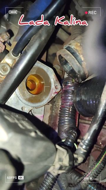 замена термостата тормозных колодок и наружного шруса Lada Kalina