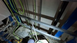 замена кантов , лифт otis, верхний полиспаст