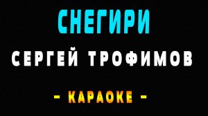 Караоке снегири Сергей Трофимов
