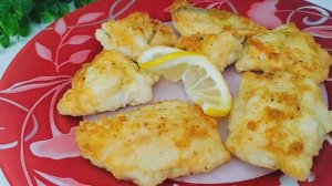 Минтай, жареный в муке. Панировка в пакете - чистые руки🐠
