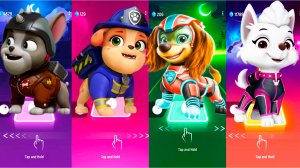 Мультики для Детей Щенячий Патруль Tiles Hop