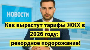 Как вырастут тарифы ЖКХ в 2026 году: рекордное подорожание