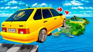 Как далеко чит тачка улетит с огромного трамплина в ГТА 5? GTA 5 Online