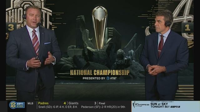 Game 8 - 2021 National Championship - Ohio State At Alabama - 11JAN2021