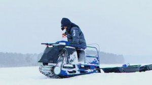 Сколько утянет мотособака? катаемся на мотобуксировшике