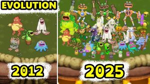 Остров Растений, но Добавляется По Одному Монстру -  My Singing Monsters