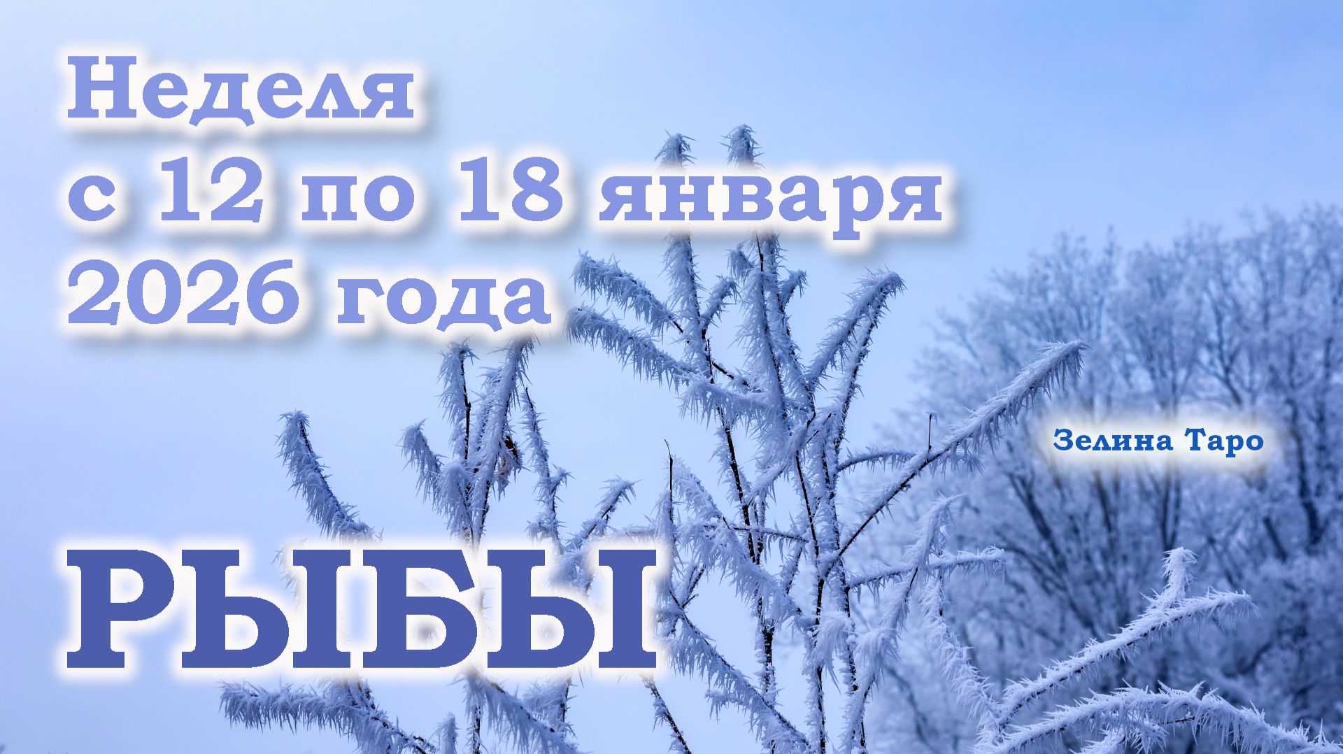 РЫБЫ | ТАРО прогноз на неделю с 12 по 18 января 2026 года смотреть онлайн
