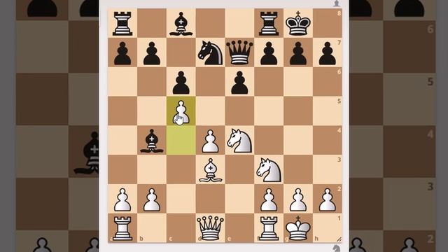 Красивый выигрыш за белых, когда черный слон на _b4_ смотреть онлайн