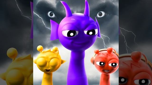 Sprunki SIMON, DURPLE, RADDY 💛💜❤️ #sprunki #incredibox #animation #memes #sprunkiincredibox смотреть онлайн