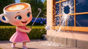 Балерина Капучино разбила окно, ей нужна помощь Мамы.