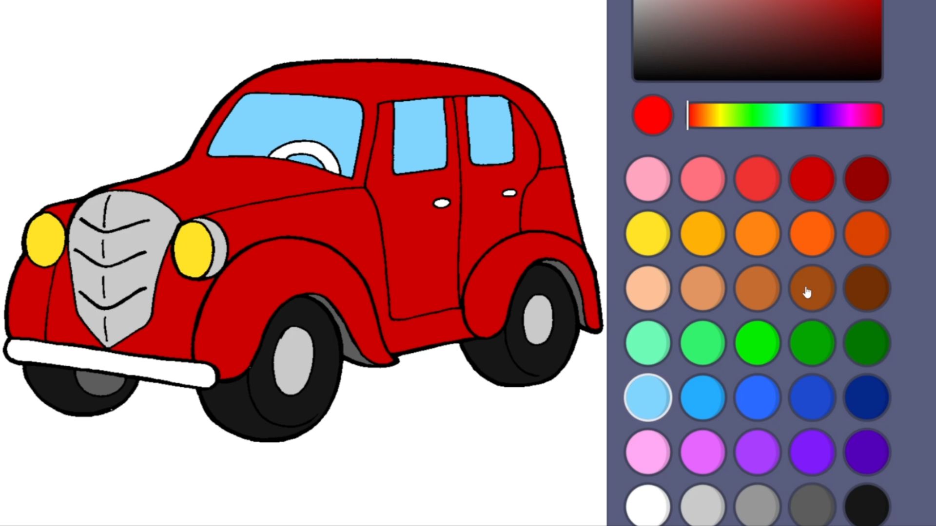 РАСКРАСКА ДЕТСКАЯ -МАШИНКА смотреть онлайн