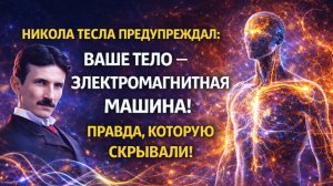 Никола Тесла предупреждал : ваше тело — электромагнитная машина ! Правда, которую скрывали !