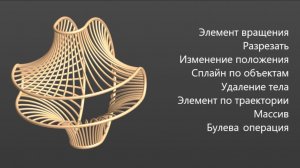 Как создать 3д декоративной модели в Компас 3д Сплайн по объектам Удаление тела Массив