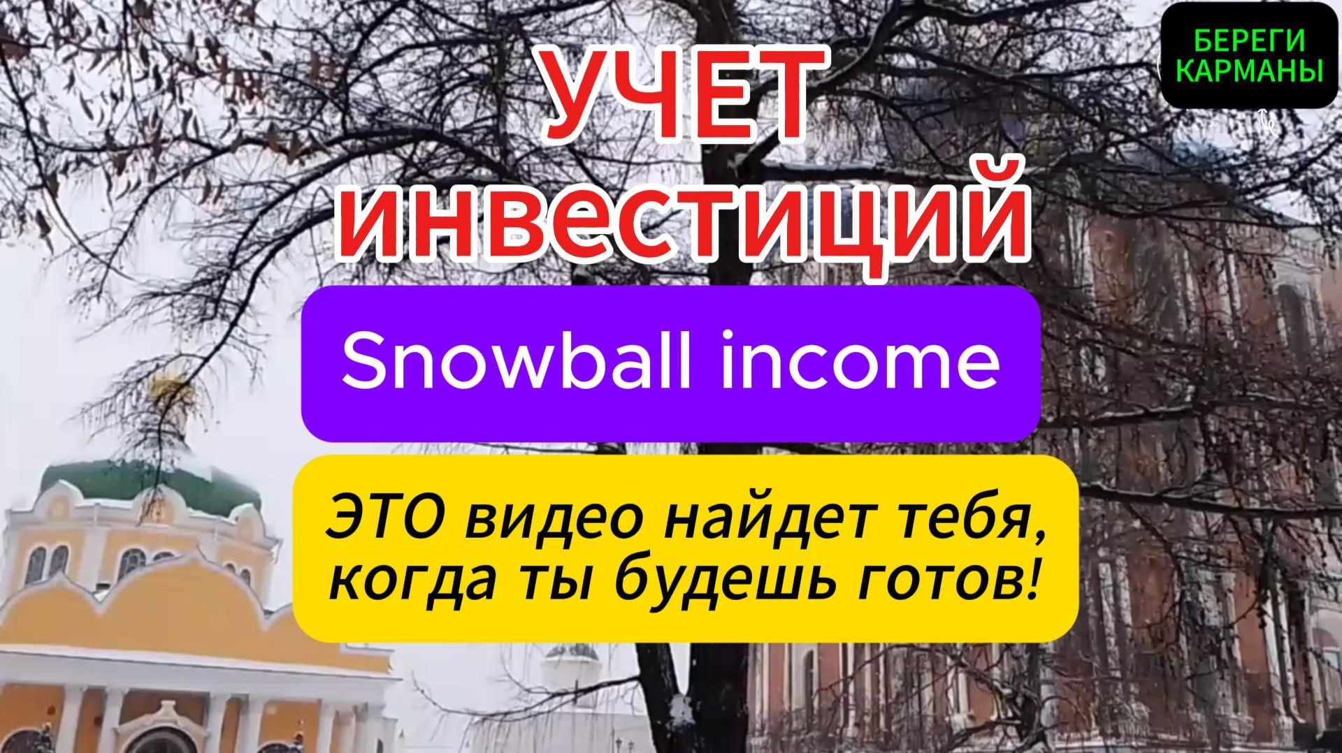 УЧЕТ ИНВЕСТИЦИЙ. Программа Snowboll income.