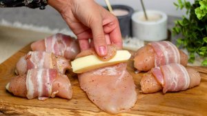 Вы так курицу еще не готовили! Идеальный ужин из простых продуктов, куриная грудка, тает во рту